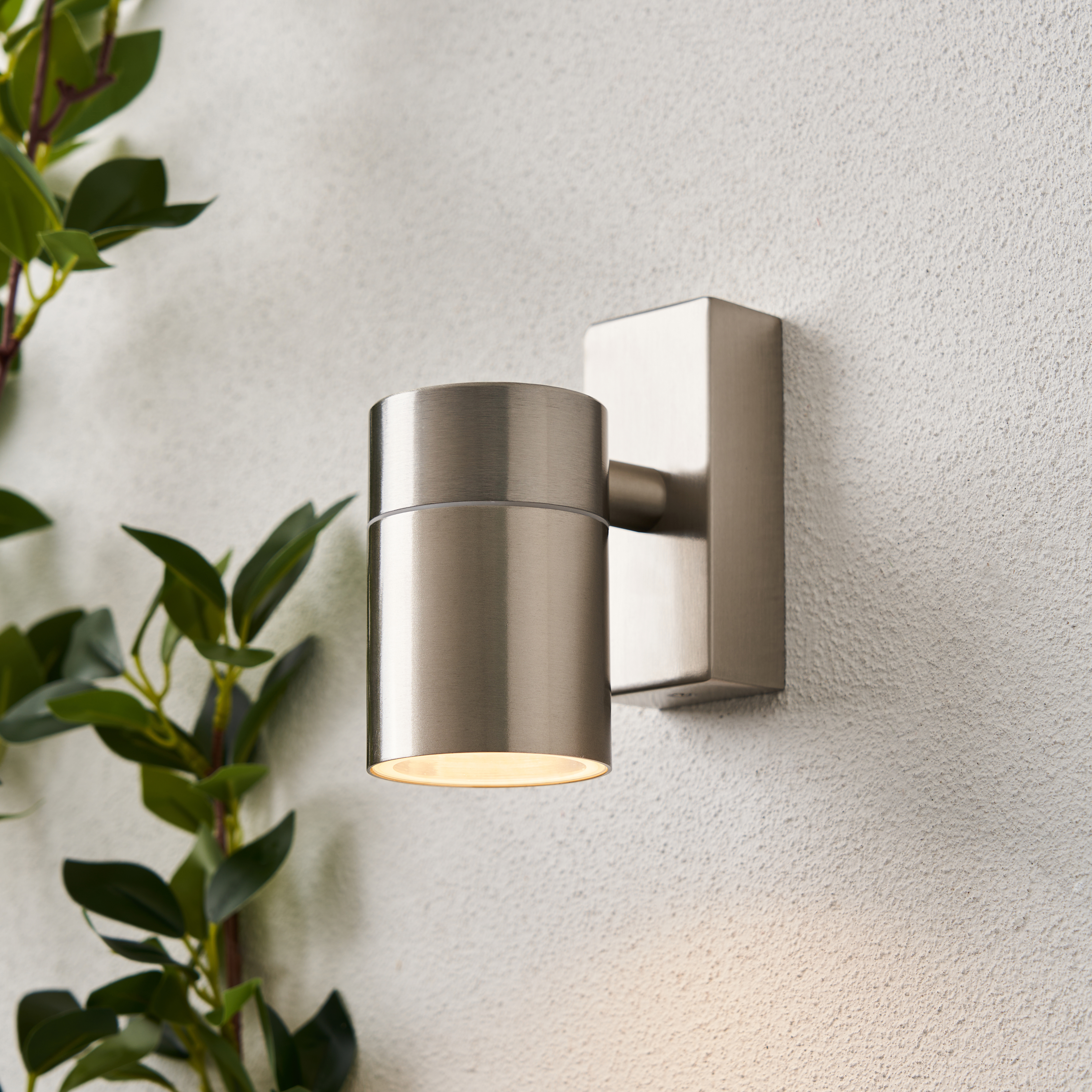 Leto Up or Down Outdoor Wall Light Stainless Steel